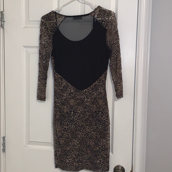 Cheetah Print Bodycon Dress - Picture 2 of 4